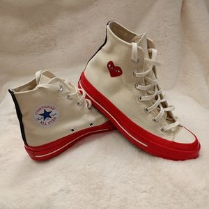 High top Heart Converse | Off white